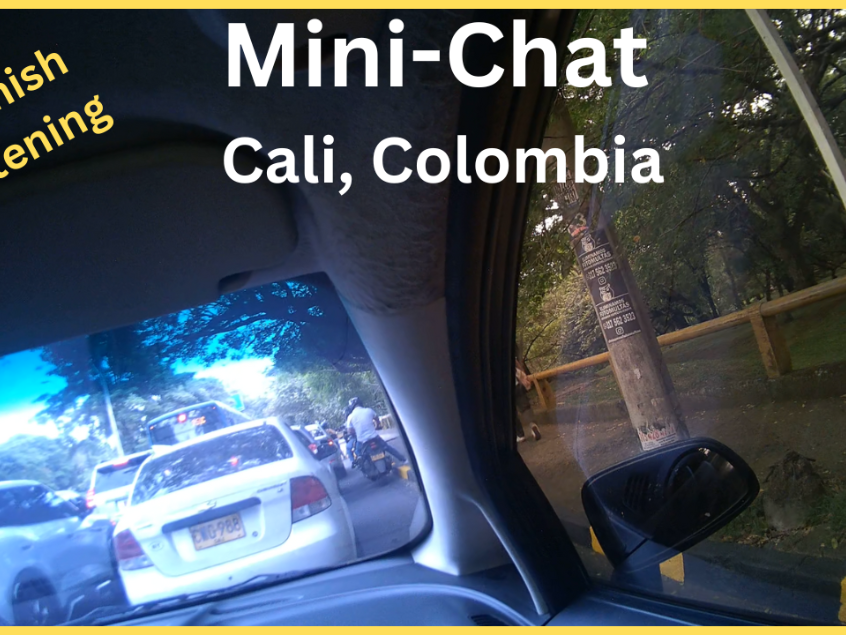 Spanish Listening with English Subtitles: Driver-Chat - Cali, Colombia